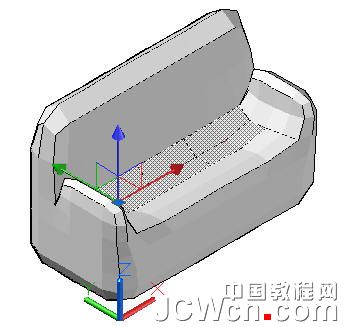 AutoCAD运用长方体网格拉伸制作双人和多人沙发
